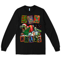 Black Rex The Halls Long Sleeve Tee - FaDigitalArtStudio