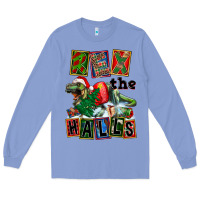 Colony Blue Rex The Halls Long Sleeve Tee - FaDigitalArtStudio
