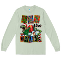 Matcha Rex The Halls Long Sleeve Tee - FaDigitalArtStudio