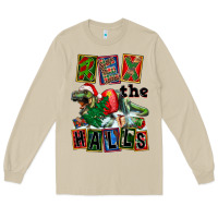 Mushroom Rex The Halls Long Sleeve Tee - FaDigitalArtStudio