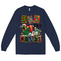 Navy Rex The Halls Long Sleeve Tee - FaDigitalArtStudio