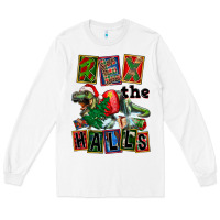 White Rex The Halls Long Sleeve Tee - FaDigitalArtStudio