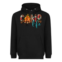 Black camp life Heavyweight Hoodie - JahusDesignShop