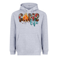Heather Grey camp life Heavyweight Hoodie - JahusDesignShop