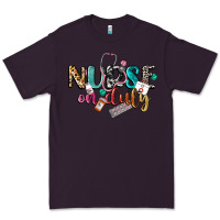 Plum nurse on duty Premium Tee - CowGirlArtShop