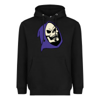 Black SKELETOR Heavyweight Hoodie - linhVisuals