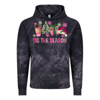 Cloud Black Pink Christmas Tis The Season Vintage Hoodie - FaDigitalArtStudio