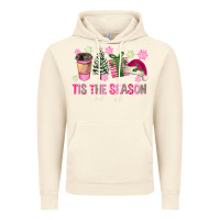 Vintage Artic Pink Christmas Tis The Season Vintage Hoodie - FaDigitalArtStudio