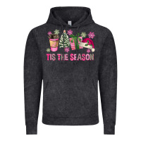 Pink Christmas Tis The Season Vintage Hoodie | Teevron