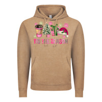 Vintage Coffee Pink Christmas Tis The Season Vintage Hoodie - FaDigitalArtStudio