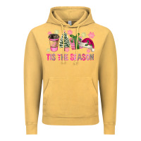 Vintage Mustard Pink Christmas Tis The Season Vintage Hoodie - FaDigitalArtStudio