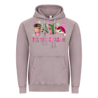 Vintage Zinc Pink Christmas Tis The Season Vintage Hoodie - FaDigitalArtStudio