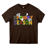 Chocolate Brown spooky season Heavy Core Tee - CowGirlArtShop