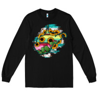 Black west virginia map sunflower cactus serape Long Sleeve Tee - RanaPortraitStore