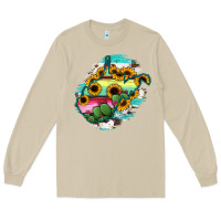 Mushroom west virginia map sunflower cactus serape Long Sleeve Tee - RanaPortraitStore