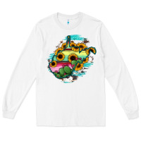 White west virginia map sunflower cactus serape Long Sleeve Tee - RanaPortraitStore