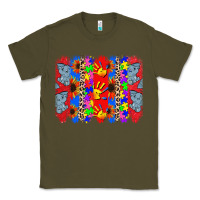 Army Green Autism brushstrokes Classic Tee - CowGirlArtShop