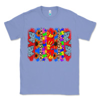 Colony Blue Autism brushstrokes Classic Tee - CowGirlArtShop