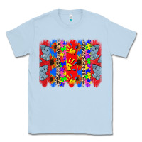 Dusty Blue Autism brushstrokes Classic Tee - CowGirlArtShop