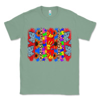 Sage Autism brushstrokes Classic Tee - CowGirlArtShop
