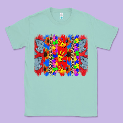 Autism Brushstrokes Classic Tee Designed By Cowgirlartshop