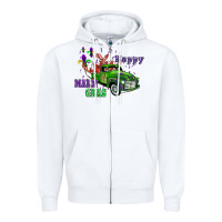 Mardi Gras With Truck Zipper Hoodie | Teevron