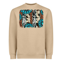 Gemstone Leopard Cowhide Brushstroke Heavyweight Sweatshirt | Teevron