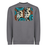 Storm gemstone leopard cowhide brushstroke Heavyweight Sweatshirt - AdoDesignShop
