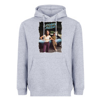 Heather Grey licoric new pizza Heavyweight Hoodie - linhVisuals