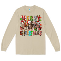 Mushroom Merry christmas pigs Long Sleeve Tee - FaDigitalArtStudio