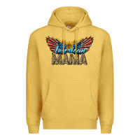 Antique Gold Western American Mama With Sunflowers Premium Hoodie - LillyAllenDesigns