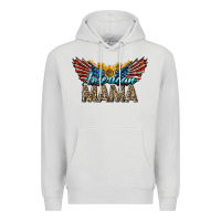 Dove Grey Western American Mama With Sunflowers Premium Hoodie - LillyAllenDesigns