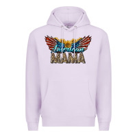 Lilac Western American Mama With Sunflowers Premium Hoodie - LillyAllenDesigns
