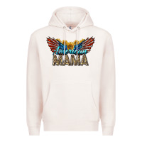 Pale Pink Western American Mama With Sunflowers Premium Hoodie - LillyAllenDesigns
