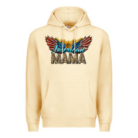Pina Colada Western American Mama With Sunflowers Premium Hoodie - LillyAllenDesigns