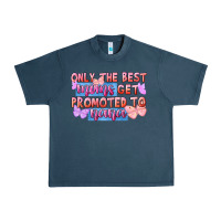 Midnight Navy Only the best moms get promoted to nana Urban Heavy Tee - FaDigitalArtStudio