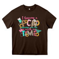 Chocolate Brown i became a cna because your life is worth my time Heavy Core Tee - CowGirlArtShop