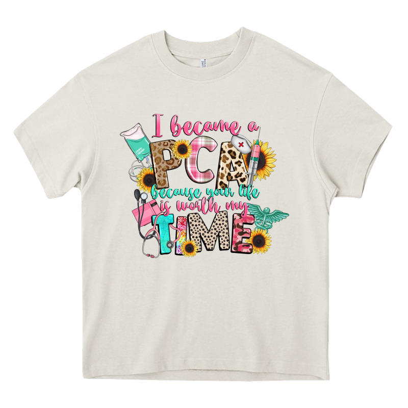 I Became A Cna Because Your Life Is Worth My Time Heavy Core Tee by CowGirlArtShop | Teevron