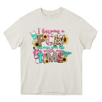 Cream i became a cna because your life is worth my time Heavy Core Tee - CowGirlArtShop