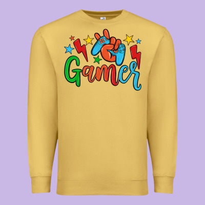 Gamer Premium Sweatshirt Designed By Jahusdesignshop