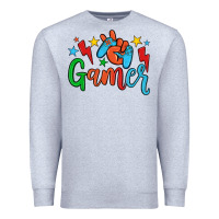 Heather Grey gamer Premium Sweatshirt - JahusDesignShop