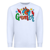 White gamer Premium Sweatshirt - JahusDesignShop