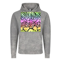Cloud Rock neon rainbow safari seamless pattern Vintage Hoodie - BundleAndBundleShop