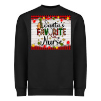 Black santa's favorite nurse Heavyweight Sweatshirt - AdoDesignShop