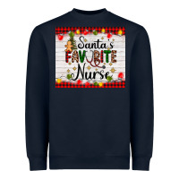 Navy santa's favorite nurse Heavyweight Sweatshirt - AdoDesignShop