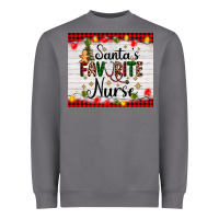 Storm santa's favorite nurse Heavyweight Sweatshirt - AdoDesignShop