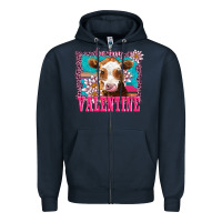 Navy be my valentine with guarnsey Zipper Hoodie - AdoDesignShop