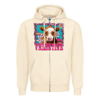 Sandshell be my valentine with guarnsey Zipper Hoodie - AdoDesignShop