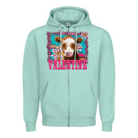 Seafoam be my valentine with guarnsey Zipper Hoodie - AdoDesignShop