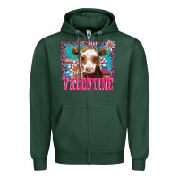 Sports Green be my valentine with guarnsey Zipper Hoodie - AdoDesignShop